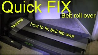 how to fix treadmill belt fold over [upl. by Omoj]