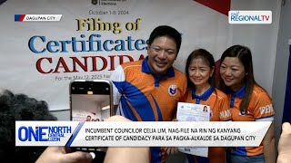 One North Central Luzon Dagupan Councilor Celia Lim nagfile na rin ng COC para sa pagkaalkalde [upl. by Mountfort]