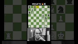 Mikhail tal brilliancy☠️ magnuscarlsen chess gmhikaru gothamchess levyrozman brilliant [upl. by Yann]