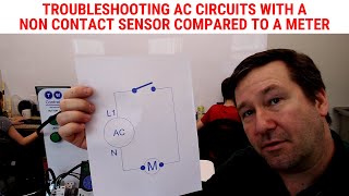 AC Circuit Troubleshooting with a Non Contact Sensor Compared to a Volt Meter or Multimeter [upl. by Nnylrefinnej]