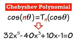 Quintic Equation From Chebyshev Polynomial [upl. by Felton]