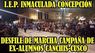 ASI DESFILARON LOS EXALUMNOS DEL COLEGIO INMACULADA CONCEPCIÓN DE CANCHIS SICUNI CUSCO [upl. by Alf]