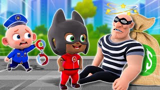 Police Officer and Missing Baby  Stranger Danger Song🚨 Safety Tips More Nursery Rhymes amp Kids Songs [upl. by Bainbrudge969]