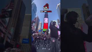 NYC Timesquare Pep Rally Howard University amp Morehouse College [upl. by Urdna463]