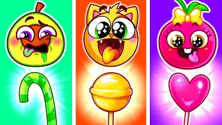 Yummy Colorful LollipopsMore Funny Cartoons for Kids by KiddyHacks Series [upl. by Larine]