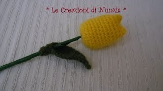 Amigurumi  quot Fiore Tulipano quot a uncinetto [upl. by Reddin]