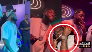 Davido SHUTDOWN Lagos for His Bestie Cubana Chiefpriest Club Opening [upl. by Enaelem857]