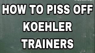 Koehler Trainers get mad at my videos [upl. by Levan]