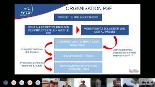 Webinaire subvention Projet Sportif Fédéral Comités Départementaux et clubs [upl. by Llehsad]