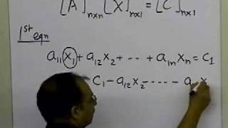 Chapter 0408 Lesson GaussSeidel Method of Solving Simultaneous Linear Equations Theory Part 1 [upl. by Rochester]