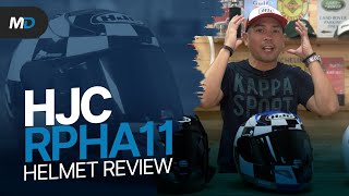 HJC RPHA 11 Pro Helmet Review  Behind a Desk [upl. by Nrehtac]