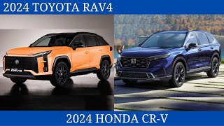 Comparing the 2024 Toyota RAV4 Vs 2024 Honda CRV Which Stands Out More [upl. by Eenaej]