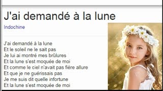 Jai Demandé A La Lune  Très belle chanson pour les enfants [upl. by Akena]