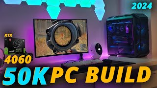 4060 Gaming PC Build under 50K  Pc Build under 50K  2024  1080p gaming Steaming Editing [upl. by Annoel]