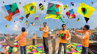 Lohri Vlog 😍 Kite Flying 🤩 Kite Fighting 😱 Patang Ki Video 🔥 Yogesh 01 [upl. by Asertal777]