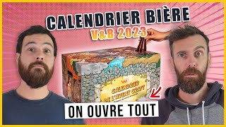 Calendrier bière V and B 2023 Unboxing  no spoil [upl. by Nauquf]