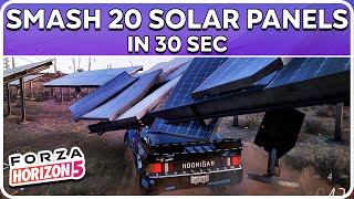 Smash 20 Solar Panels in 30 seconds Forza Horizon 5  Shocking [upl. by Daloris]