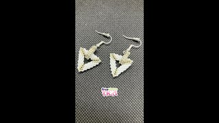 Tutorial  Aretes triángulo 3D  Miyuki [upl. by Lakin]