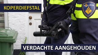 Politie  Verdachte koperdiefstal aangehouden  Spoorwegovergang [upl. by Assillam]