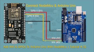 Arduino amp NodeMCU  Add WiFi And GPIOs  Tutorial  31 [upl. by Nitsruk]