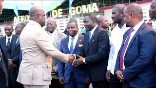 Accueil triomphale du président Felix Antoine TSHISKEDI TSHISEKEDI à Goma le 14 Avril 2019 [upl. by Phillie]