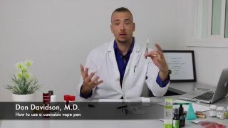 How to use a cannabis vape pen with Dr D [upl. by Amarette904]