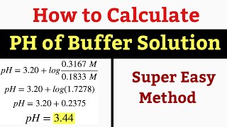 How to Calculate PH of Buffer Solution [upl. by Pall]