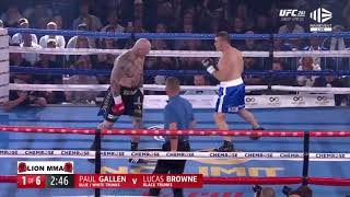 Prospect Paul Gallen destroyed Former World Champion Lucas Browne in 1round [upl. by Maharg]