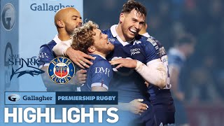 Sale Sharks v Bath  HIGHLIGHTS  Thrilling LastMinute Drama  Gallagher Premiership 202223 [upl. by Fruma]