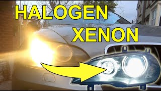 BMW E70 X5 Halogen to Xenon headlight swap [upl. by Ruthy]