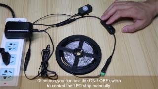 How to use Sensky sensor LED strip kit [upl. by Aiekan]