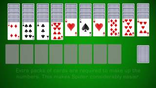 How To Play Spider Solitaire [upl. by Hafirahs]