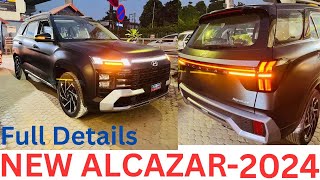 Hyundai Alcazar 2024  New Alcazar Diesel Model Launch🔥 Details [upl. by Brittney]