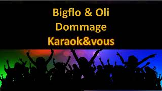 Karaoké Bigflo amp Oli  Dommage [upl. by Akerdnahs]