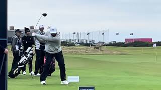 Jon Rahm Slow Motion Driver Swing 18th St Andrews 2024 [upl. by Fraya403]