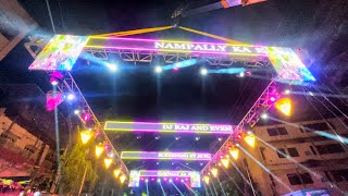 Nampally Ka Raja Grand Lighting Setup For Aagman Celebrations 2023  Full Crowd amp Craze [upl. by Colp]