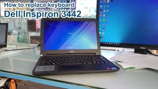 How to replace keyboard Laptop dell inspiron 3442 [upl. by Fanchet]