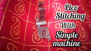 Pico Stitching With Simple Sewing Machine [upl. by Hett954]