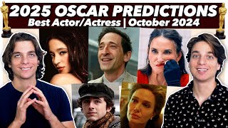 2025 Oscar Predictions  Lead Actors  October 2024 [upl. by Blake]