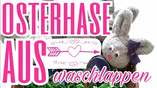 Geschenkidee zu Ostern  Osterhase aus Waschlappen Nivea Creme und ÜEi  Easter Gift Ideas DIY [upl. by Tanaka]