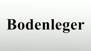 Bodenleger [upl. by Imis]