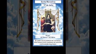 Santa Marcelina ruega por nosotros santodeldía santodehoy vidadesantos fe santos viral [upl. by Repsihw]