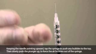 How to draw up and give yourself a subcutaneous injection [upl. by Ethelred750]