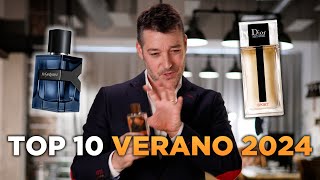 Top 10 perfumes hombre verano 2024 [upl. by Nairadal]