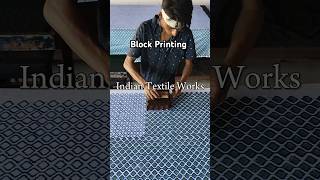 Hand Block Printing 🪻🌸 blockprint handblockprinting shortsvideo printing [upl. by Norvin]