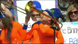 Jumbotron footage from opening ceremonies at a mets game [upl. by Spillihp975]