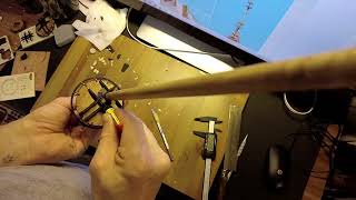 How to Model Ship Working on the masts rigging and canon ball boxes [upl. by Ehcadroj84]