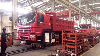 CHINESE TRUCK FACTORY  Sinotruk HOWO Production in Hong Kong [upl. by Just527]