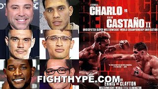 FIGHTERS PREDICT CHARLO VS CASTANO 2 DE LA HOYA BENAVIDEZ TSZYU DONAIRE FUNDORA amp MORE [upl. by Leihcim643]