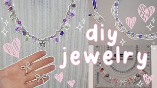 DIY ♡ aesthetic ♡ jewelry  EASY  BEGINNER FRIENDLY [upl. by Julianne898]